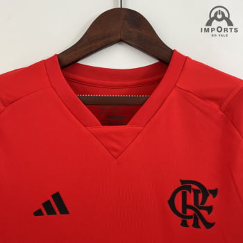 Camisa Flamengo 23/24 Treino Versão Feminina - Vermelha