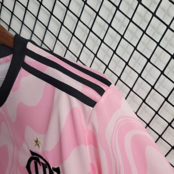 Camisa Flamengo 23/24 Versão Torcedor Ed. Especial Rosa + Personalização Grátis