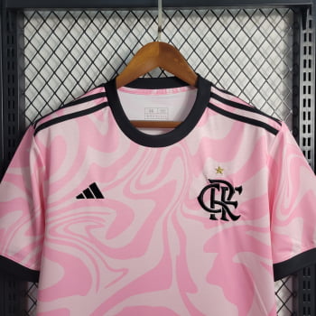 Camisa Flamengo 23/24 Versão Torcedor Ed. Especial Rosa + Personalização Grátis