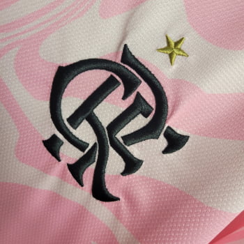 Camisa Flamengo 23/24 Versão Torcedor Ed. Especial Rosa + Personalização Grátis Camisa Flamengo 23/24 Versão Torcedor Ed. Especial Rosa + Personalização Grátis