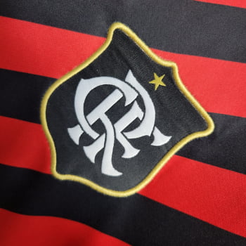 Camisa Flamengo 23/24 Versão Torcedor Ed. Especial Rubro Negra Listrada + Personalização Grátis Camisa Flamengo 23/24 Versão Torcedor Ed. Especial Rubro Negra Listrada + Personalização Grátis