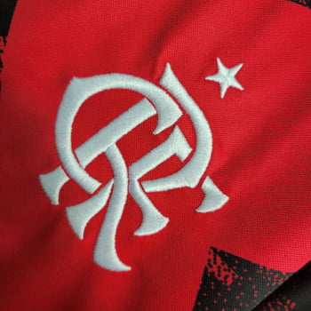 Camisa Flamengo 23/24 Versão Torcedor Pré-Jogo + Patch Campeão Libertadores + Patrocínios - Rubro Negra Camisa Flamengo 23/24 Versão Torcedor Pré-Jogo + Patch Campeão Libertadores + Patrocínios - Rubro Negra