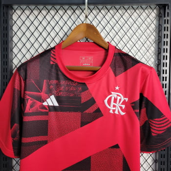 Camisa Flamengo 23/24 Versão Torcedor Pré-Jogo - Rubro Negra