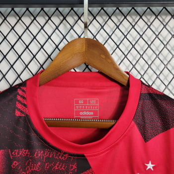 Camisa Flamengo 23/24 Versão Torcedor Pré-Jogo - Rubro Negra