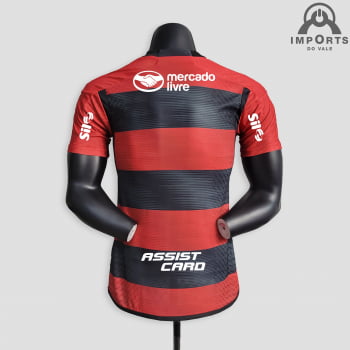Camisa Flamengo I 23/24 Versão Jogador + Patrocínios + Patchs + Personalização Grátis