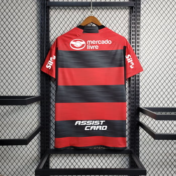 Camisa Flamengo I 23/24 Versão Torcedor + Patrocínios + Personalização Grátis
