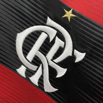 Camisa Flamengo I 23/24 Versão Torcedor + Patrocínios + Personalização Grátis 