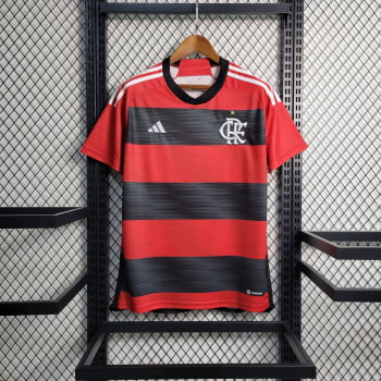 Camisa Flamengo I 23/24 Versão Torcedor + Personalização Grátis Camisa Flamengo I 23/24 Versão Torcedor + Personalização Grátis