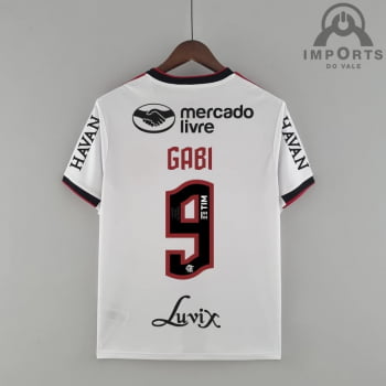 Camisa Flamengo II 22/23 Versão Torcedor + Patrocínios + Personalização Grátis