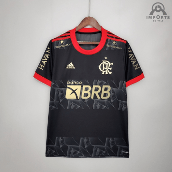 Camisa Flamengo III 21/22 Versão Torcedor + Patrocínios + Personalização Grátis