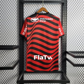 Camisa Flamengo III 22/23 Versão Torcedor + Patrocínios + Patch Brasileirão + Patch do Estado + Personalização Grátis 