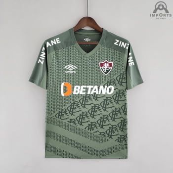 Camisa Fluminense 22/23 Versão Treino Verde + Patrocínios