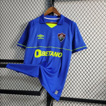 Camisa Fluminense 23/24 Goleiro + Personalização Grátis - Azul