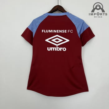 Camisa Fluminense 23/24 Treino Versão Feminina - Vermelha/lilás