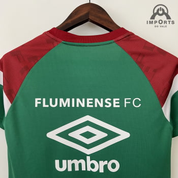 Camisa Fluminense 23/24 Treino Versão Feminina - Vermelha/verde