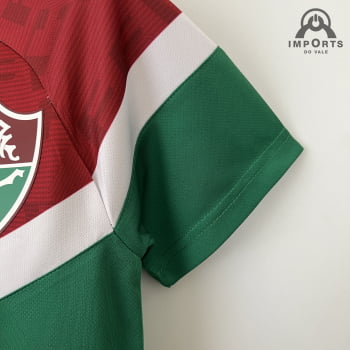 Camisa Fluminense 23/24 Treino Versão Feminina - Vermelha/verde