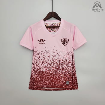 Camisa Fluminense 22/23 Versão Feminina Ed. Especial Outubro Rosa + Personalização Grátis