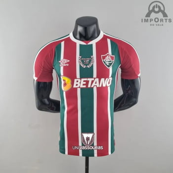 Camisa Fluminense I 22/23 Versão Jogador + Patrocínios + Personalização Grátis