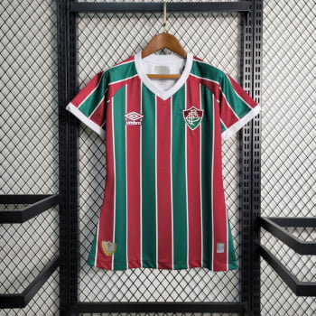 Camisa Fluminense I 23/24 Versão Feminina + Personalização Grátis 
