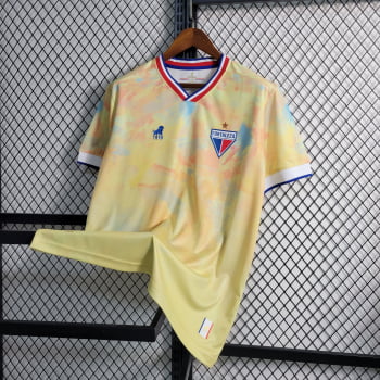 Camisa Fortaleza 23/24 Versão Torcedor Ed. Especial Amarela + Personalização Grátis  