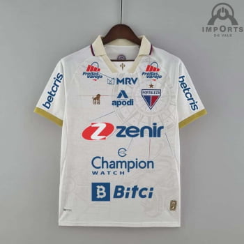 Camisa Fortaleza 22/23 Versão Torcedor La Dorada + Patrocínios + Personalização Grátis