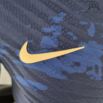 Camisa da Seleção Francesa 2022 Ed. Especial Versão Jogador Azul/Preta + Personalização Grátis -