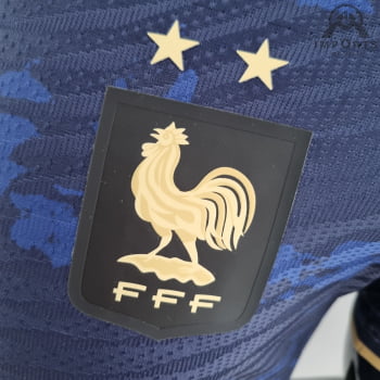 Camisa da Seleção Francesa 2022 Ed. Especial Versão Jogador Azul/Preta + Personalização Grátis - Camisa da Seleção Francesa 2022 Ed. Especial Versão Jogador Azul/Preta + Personalização Grátis -