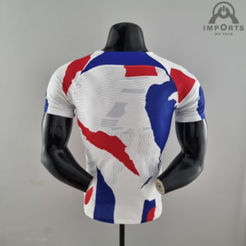 Camisa da Seleção Francesa 2022 Treino Versão Jogador + Personalização Grátis - Branca
