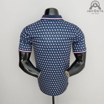 Camisa Gola Polo da Seleção Francesa 22/23 Treino - Azul