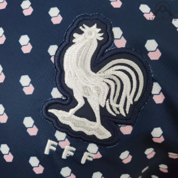 Camisa Gola Polo da Seleção Francesa 22/23 Treino - Azul