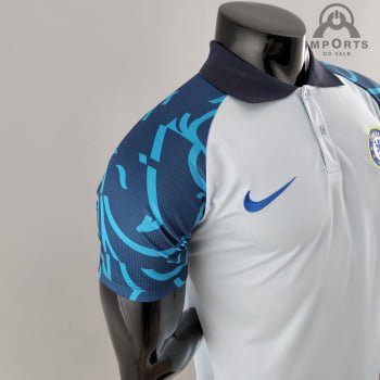 Camisa Gola Polo Chelsea 22/23 - Azul Claro