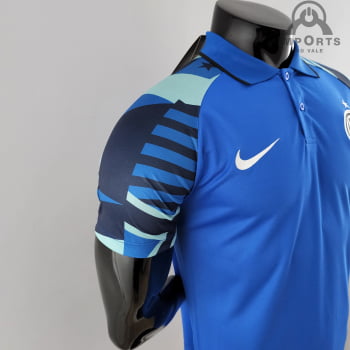 Camisa Gola Polo Inter de Milão 22/23 - Azul