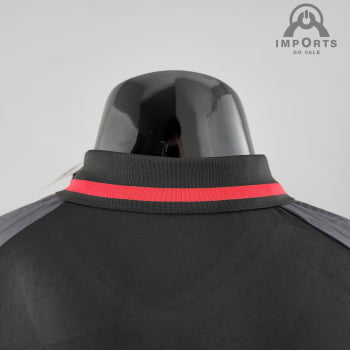 Camisa Gola Polo Liverpool 22/23 - Preta/Vermelho