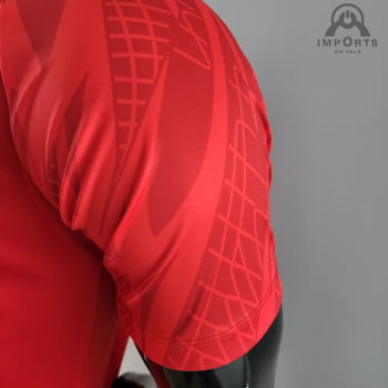 Camisa Gola Polo 22/23 Liverpool - Vermelha