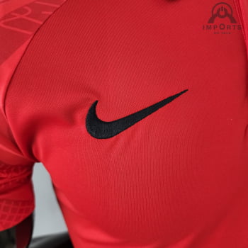 Camisa Gola Polo 22/23 Liverpool - Vermelha