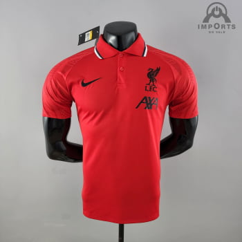 Camisa Gola Polo 22/23 Liverpool - Vermelha