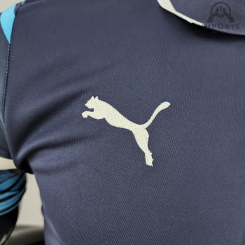 Camisa Gola Polo Olympique de Marseille 22/23 - Azul Royal
