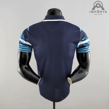Camisa Gola Polo Olympique de Marseille 22/23 - Azul Royal