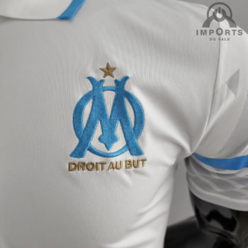 Camisa Gola Polo Olympique de Marseille 22/23 - Branca