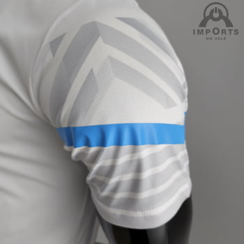 Camisa Gola Polo Olympique de Marseille 22/23 - Branca