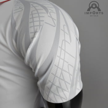 Camisa Gola Polo 22/23 Paris Saint-Germain Pré-jogo - Branca