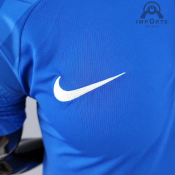 Camisa Gola Polo 22/23 Paris Saint-Germain (PSG) - Azul