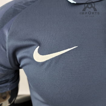 Camisa Gola Polo Paris Saint-Germain 22/23 - Azul Royal