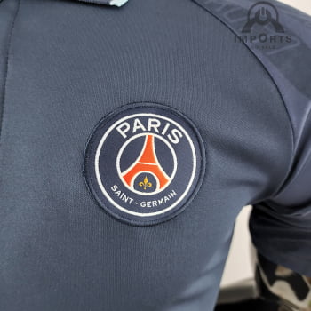 Camisa Gola Polo Paris Saint-Germain 22/23 - Azul Royal