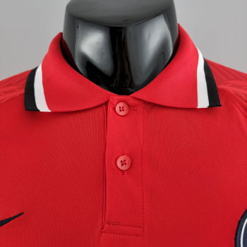 Camisa Gola Polo 22/23 Paris Saint-Germain - Vermelha