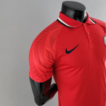Camisa Gola Polo 22/23 Paris Saint-Germain - Vermelha