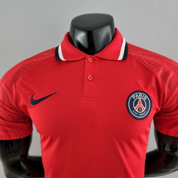 Camisa Gola Polo 22/23 Paris Saint-Germain - Vermelha