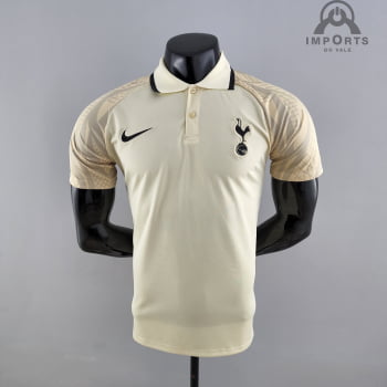 Camisa Gola Polo Tottenham 22/23 - Bege