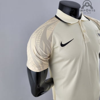 Camisa Gola Polo Tottenham 22/23 - Bege