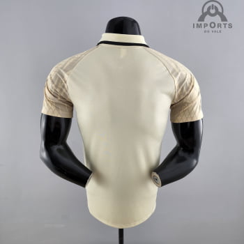 Camisa Gola Polo Tottenham 22/23 - Bege